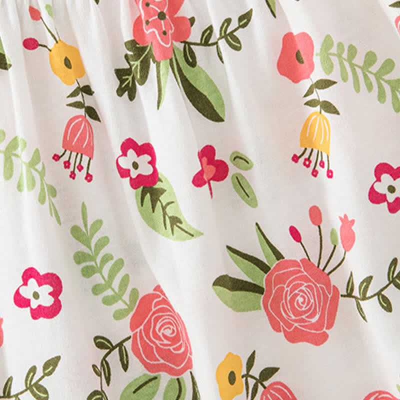 Baby Girl Floral Print Cotton Dress - image 9