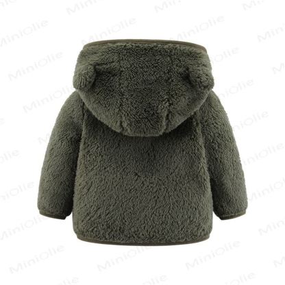Baby Hooded Solid Color Outerwear - image 12
