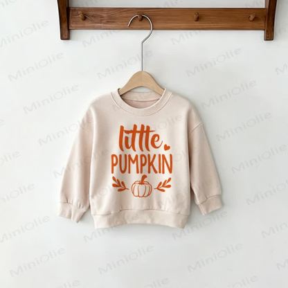 MAMA/LITTLE PUMPKIN Mommy and Me Beige Sweatshirt - Beige - Baby Sweatshirt: 18-24M - image 3