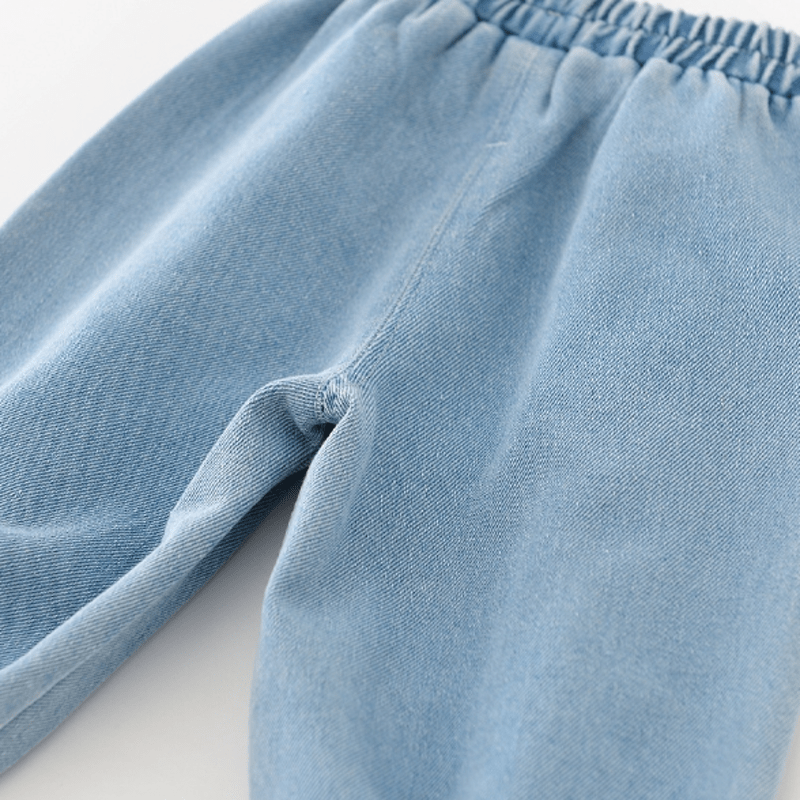 Baby Denim Embroidered Vehicle Pants - image 10