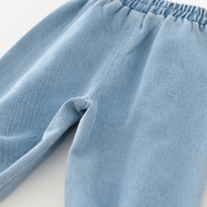 Baby Denim Embroidered Vehicle Pants - image 10