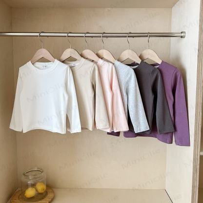 Kid Solid Color Base Layer Soft T-Shirt - image 3