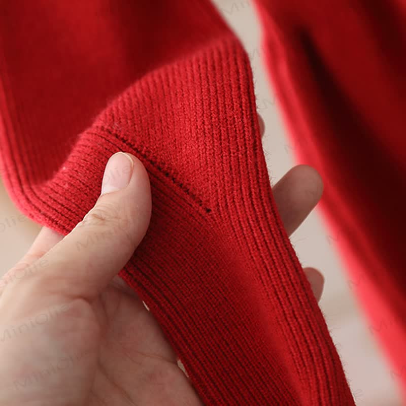 Toddler Kid Girl Purple Knitted Dress - image 5