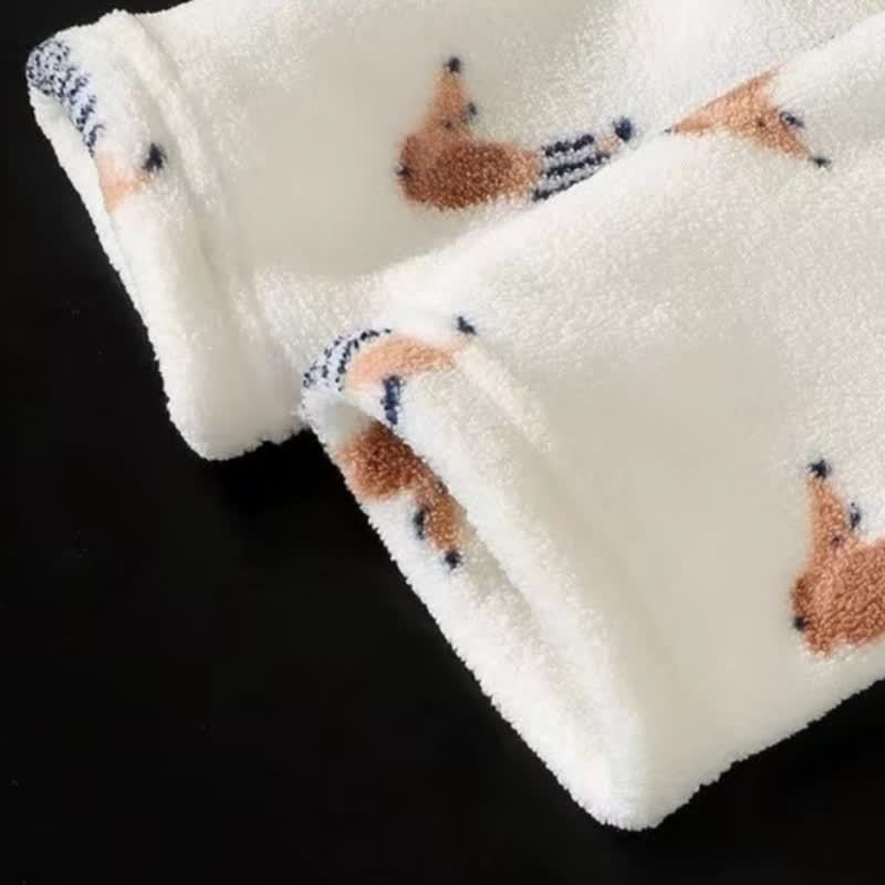 Toddler Fleece Animal Print Zip Loungewear 2-piece Set - image 7