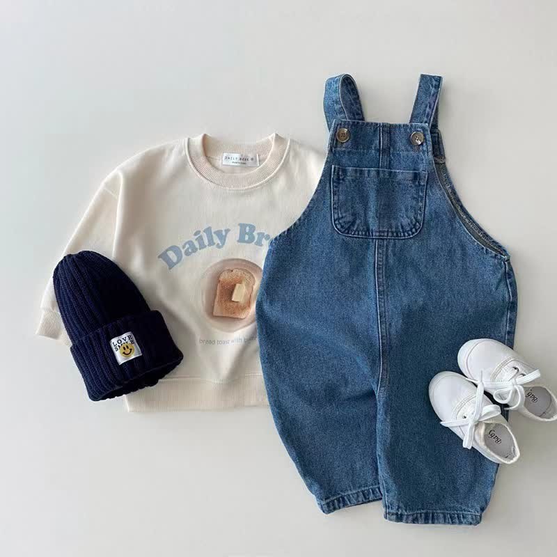 Baby Flower Corduroy Denim Pocket Overalls - image 8