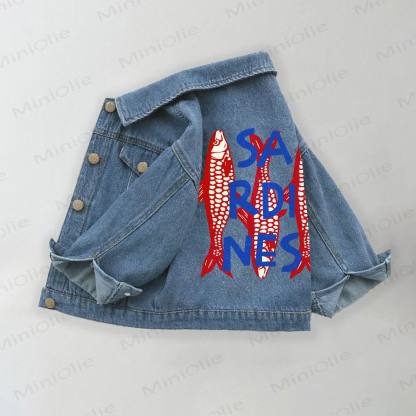 SARDINES Toddler Kid Denim Jacket - Blue - 10-11T - image 1