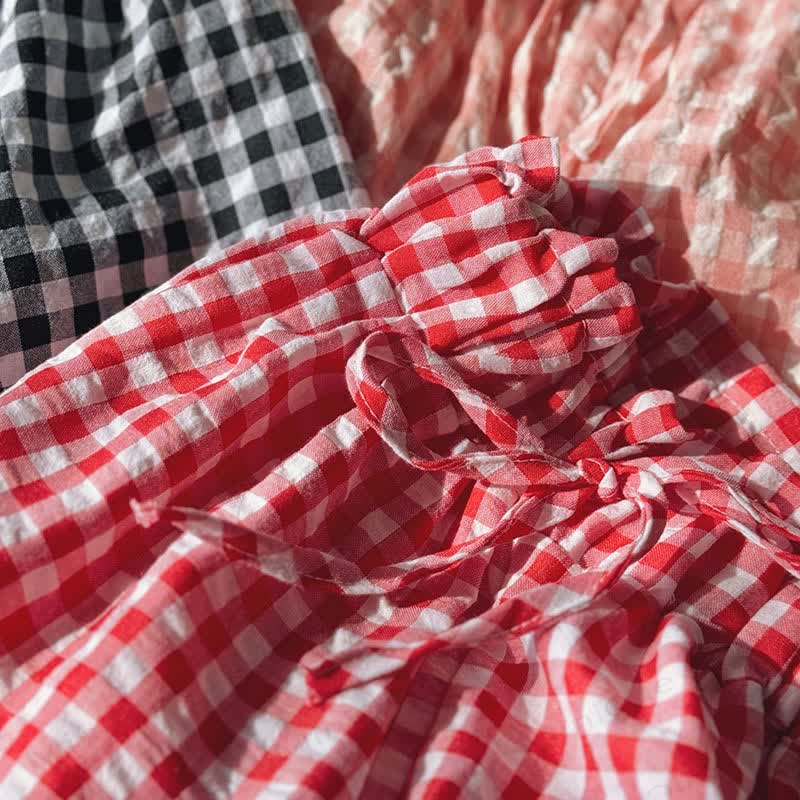 Toddler Girl Loose Plaid Soft Pants - image 8