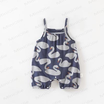 Baby Animal Print Romper - Navy - 3-4T - image 9