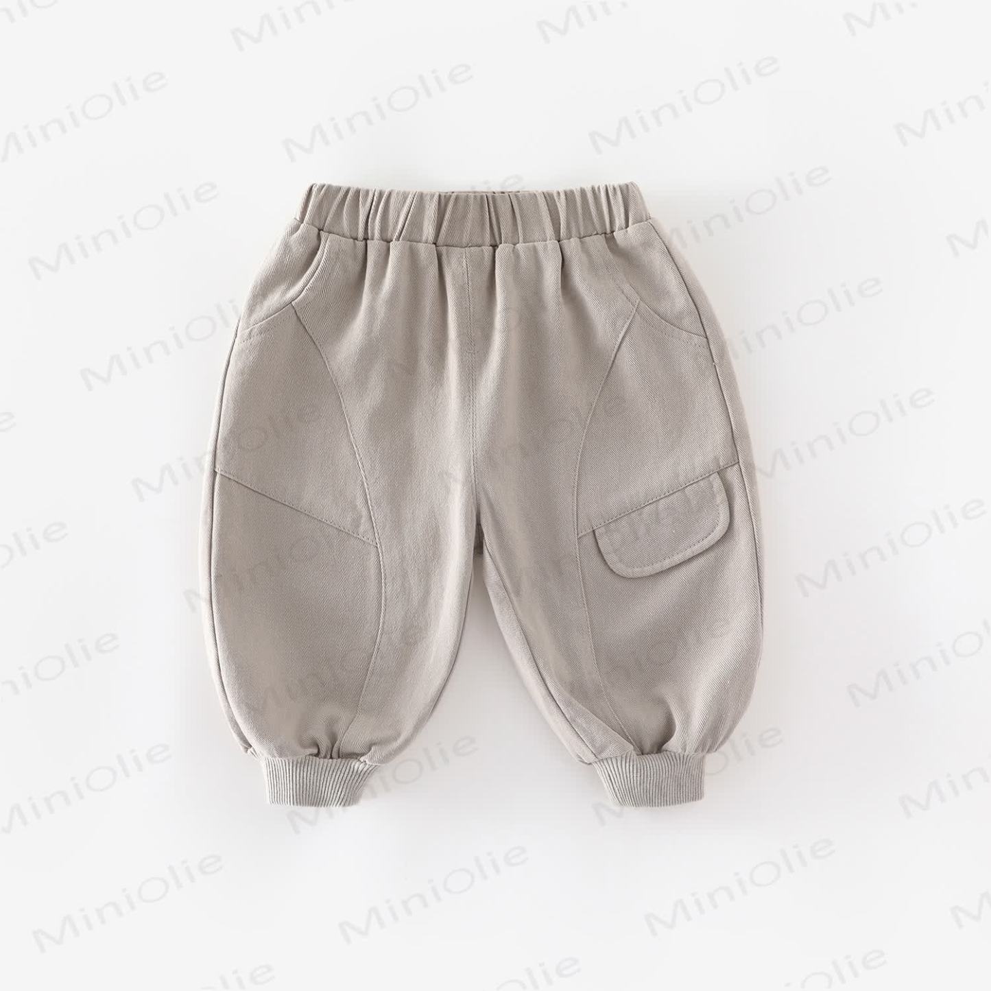 Baby Toddler Boy Solid Color Cargo Pants - Grey - 5-7T - image 8