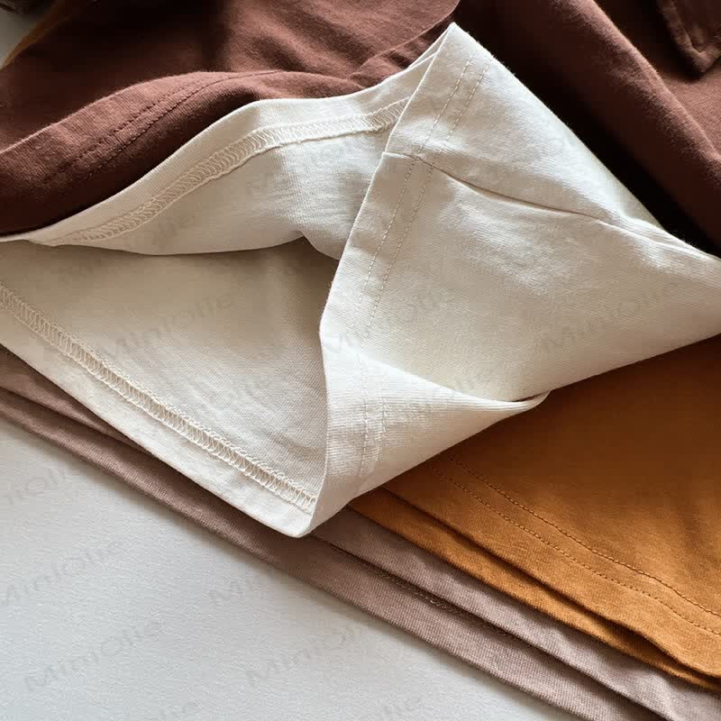 Kid Solid Color Polo Shirt - image 7