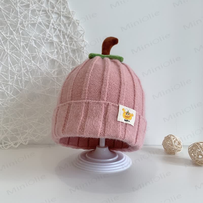Baby Pumpkin Lovely Knitted Beanie - Pink - 3-24M - image 15