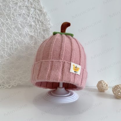 Baby Pumpkin Lovely Knitted Beanie - Pink - 3-24M - image 15