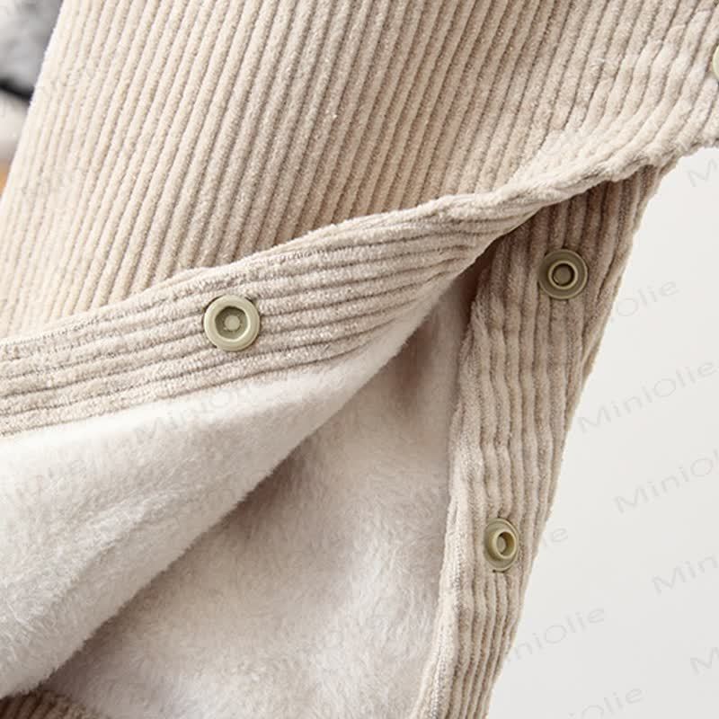 Baby Toddler Animal Corduroy Fleece Lined Overalls - image 15