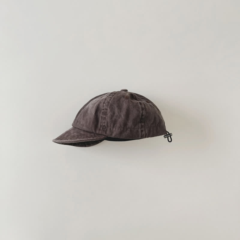 Baby Toddler Chic Washed Peaked Cap - Coffee - 6M-3T - image 10