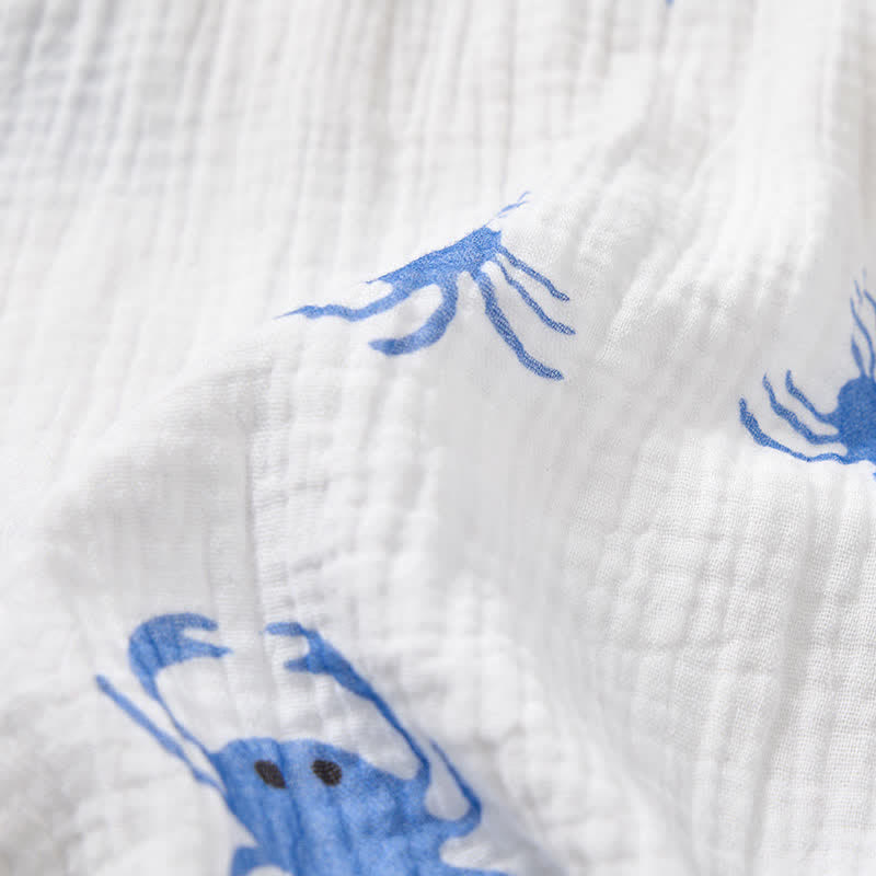 Baby Crab Print Romper with Hat - image 6