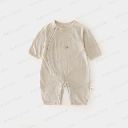 Baby Flower Pajamas Romper - Brown - 18-24M - image 4
