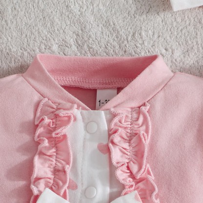 Baby Girl Bow Love Heart Romper with Headband - image 11