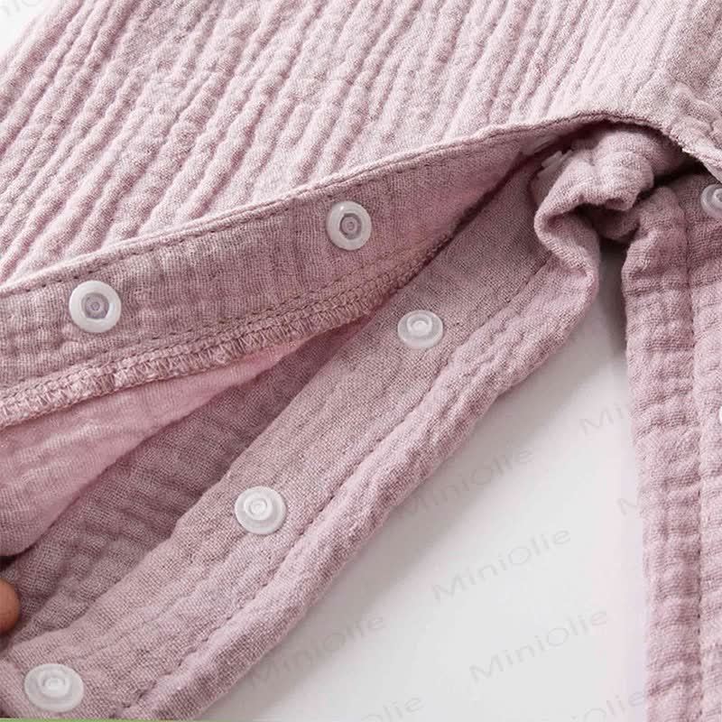 Baby Floral Collar Purple Romper - image 7