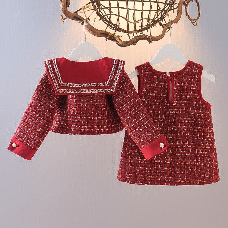 Baby Toddler Bow Sweet Red Set - image 3