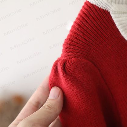 Toddler Kid Girl Purple Knitted Dress - image 6