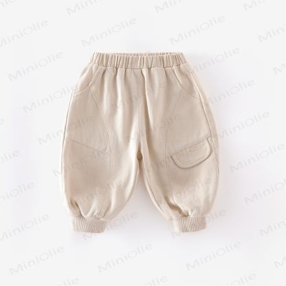 Baby Toddler Boy Solid Color Cargo Pants - Beige - 5-7T - image 2