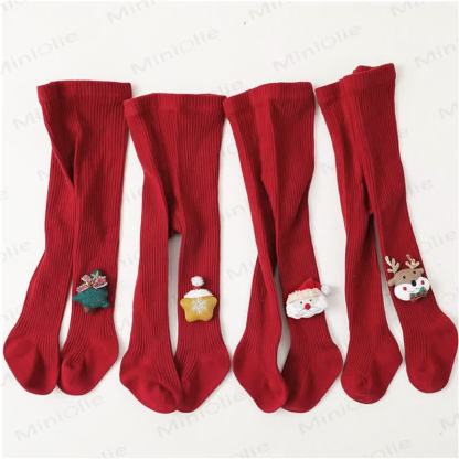 Baby Christmas Cartoon Tights - image 8