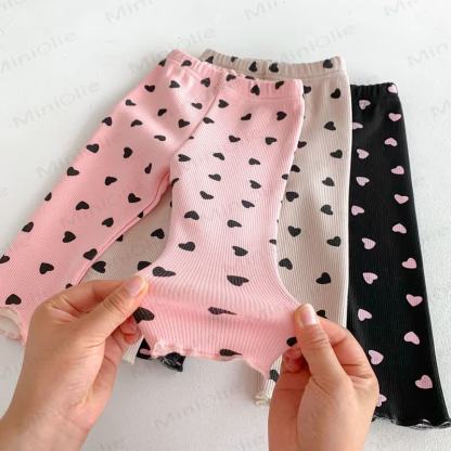 Baby Toddler Girl Heart Fleece Lined Leggings - image 17
