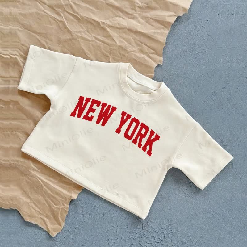 NEW YORK Baby White T-Shirt - White - 2-3T - image 1