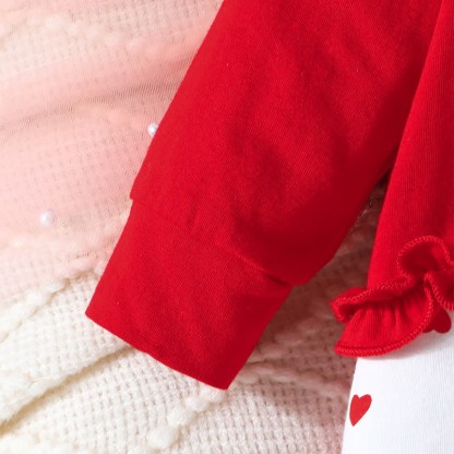 Baby Girl Bow Love Heart Romper with Headband - image 5