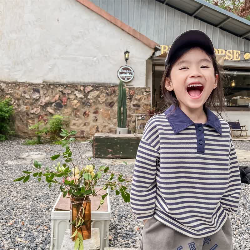 Toddler Polo Striped Casual Soft T-shirt - image 2