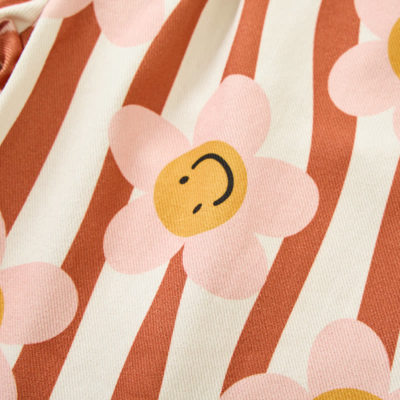 Baby Flower Stripe Apricot Pants - image 6