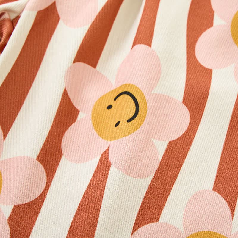 Baby Flower Stripe Apricot Pants - image 6