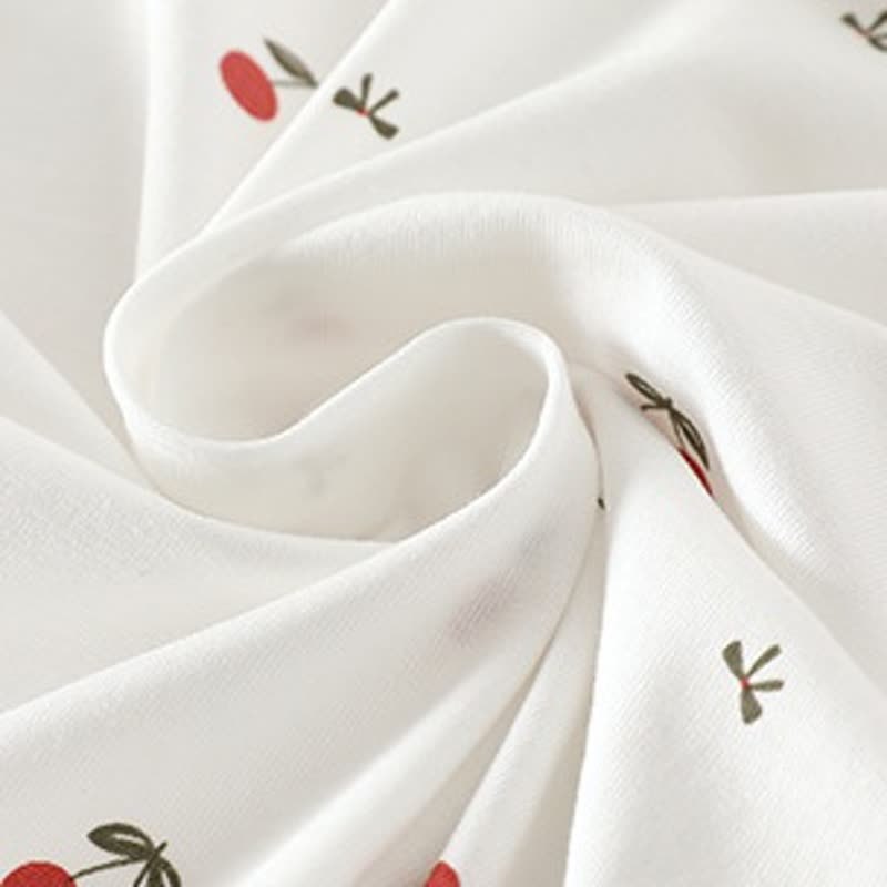 Baby White Print Short Sleeve Pajamas Romper - image 9