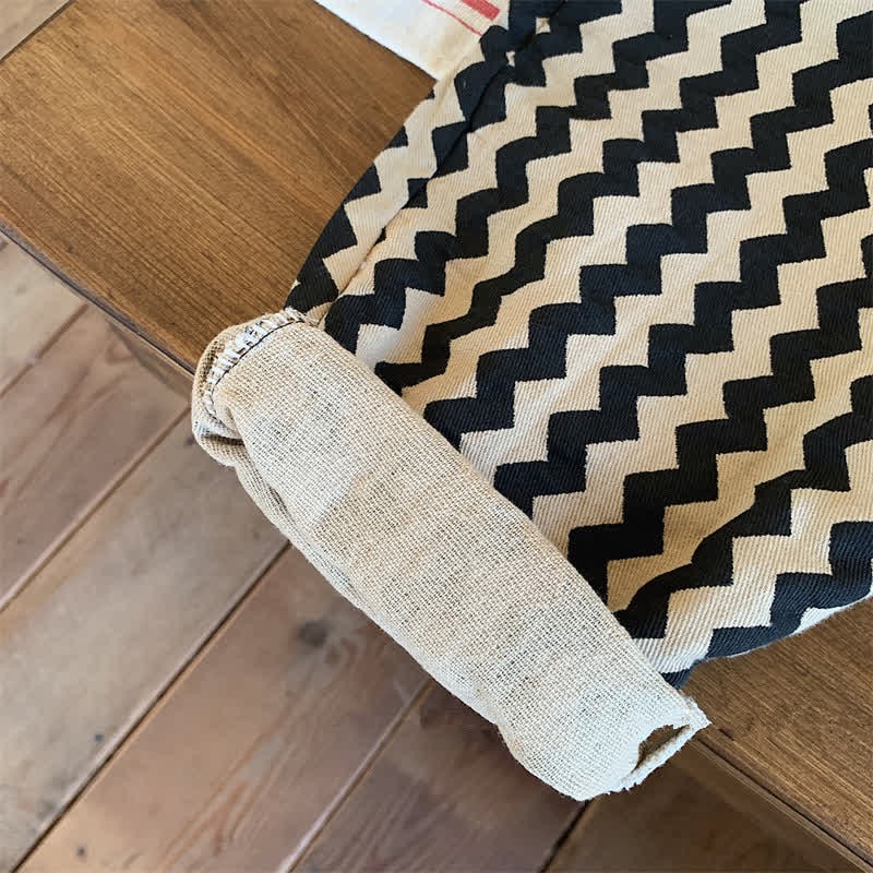 Toddler Wavy Grain Loose Black Pants - image 7