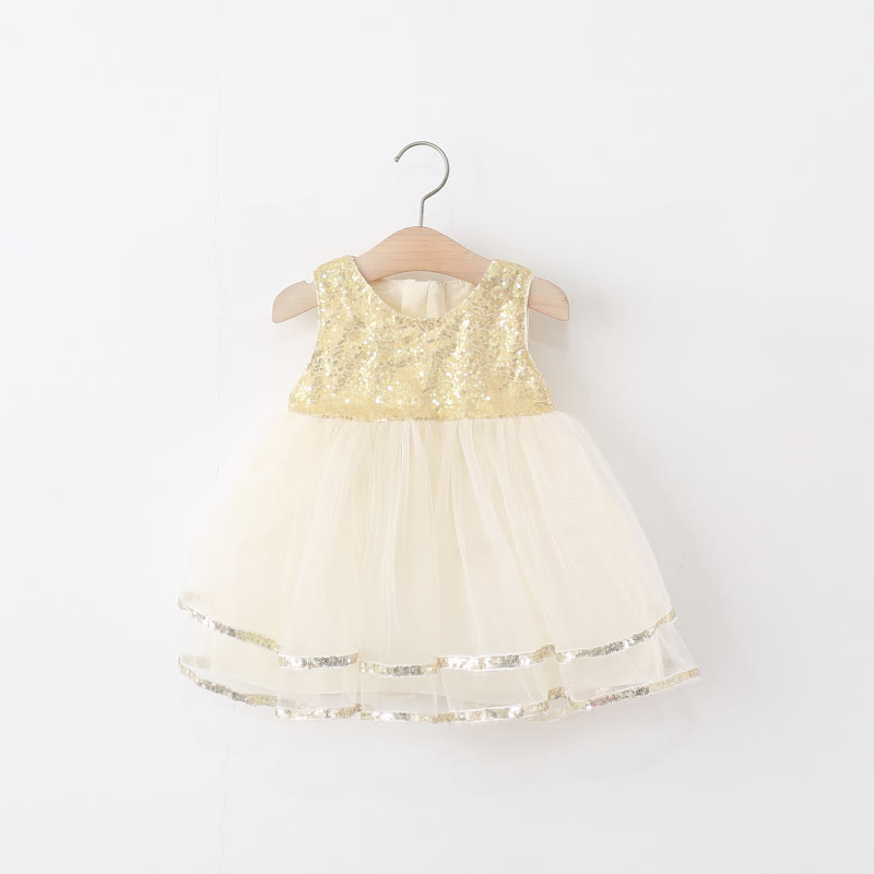 Toddler Bow Glitter Tulle Dress - image 2