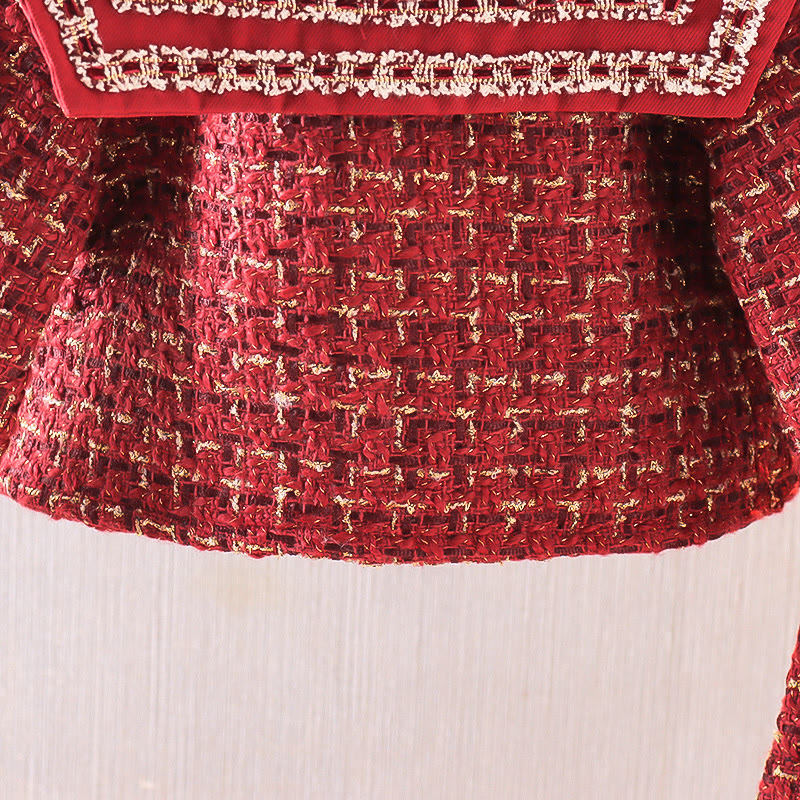 Baby Toddler Bow Sweet Red Set - image 8