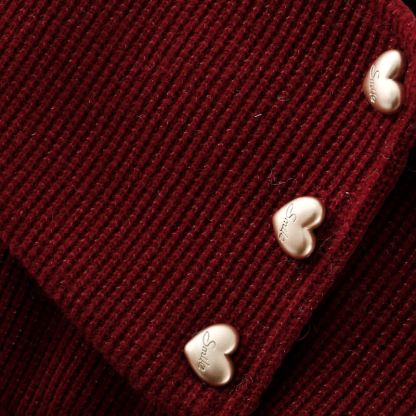 Baby Girl Bear Bow Red Fleece Lined Mesh Dress  - image 6