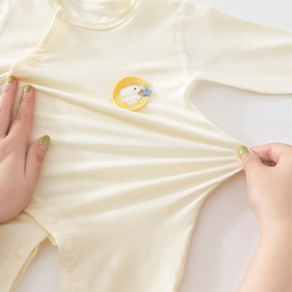 Baby Animal/Flower Solid Color Romper - image 8