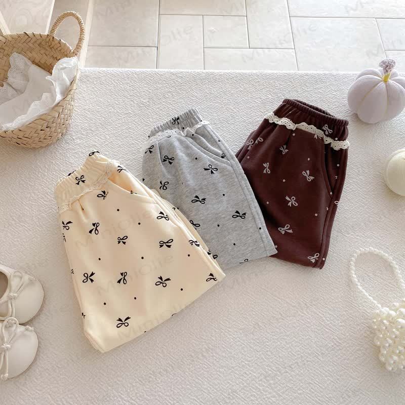 Baby Girl Bowknot Jogger Pants - image 8