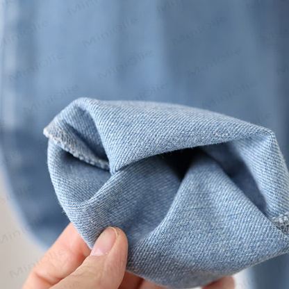 Toddler Embroidered Flower Pocket Denim Overalls - image 14