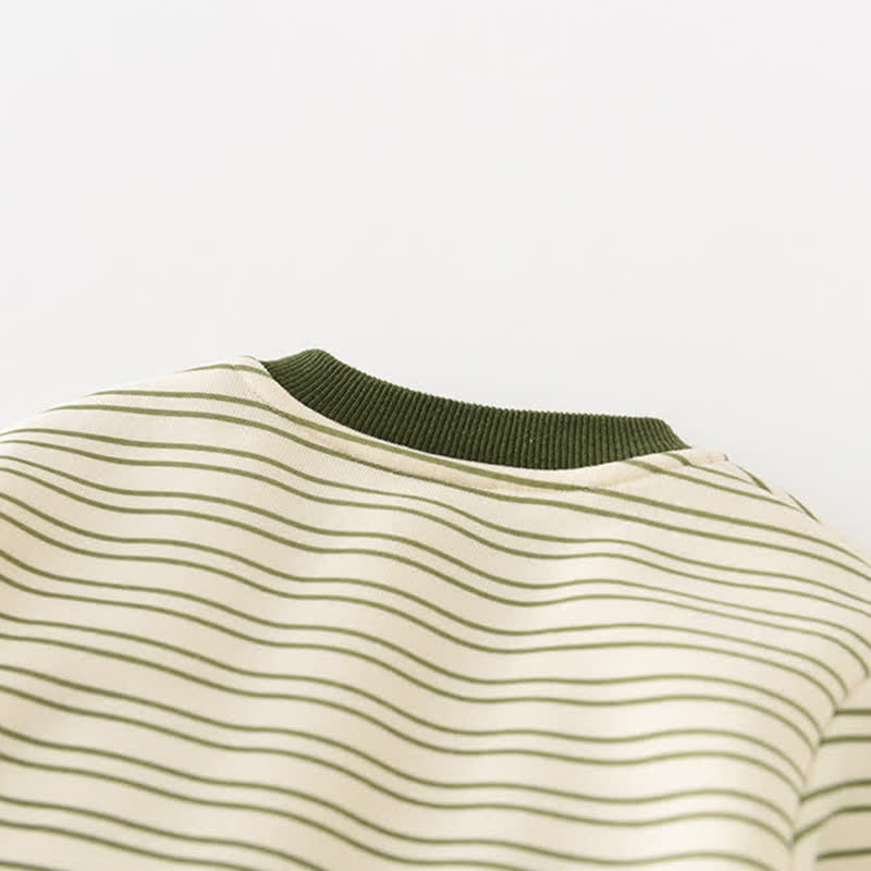 Baby Dinosaur Stripe Green Top or Pants - image 9