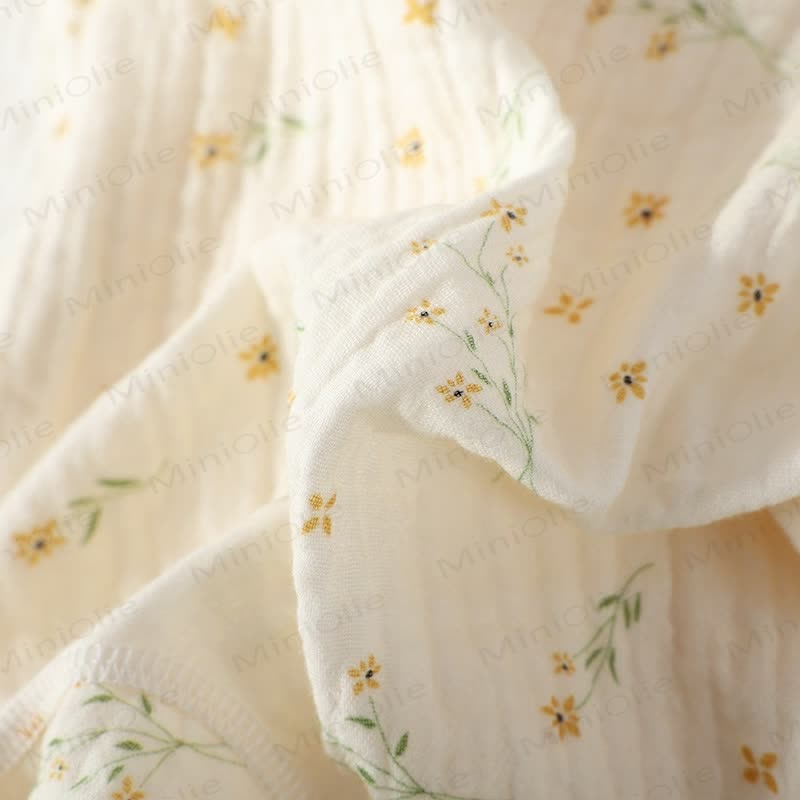 Baby Girl Orchid Daisy Beige Kimono Romper - image 14