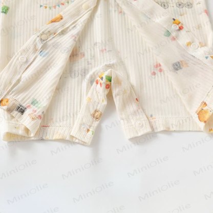 Baby Modal Grape Print Purelysoft Short Sleeves Romper - image 4