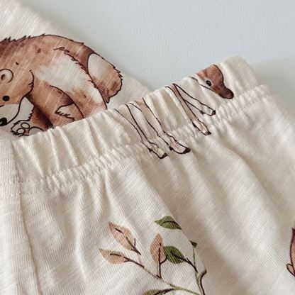 Toddler Baby Beige/Gray Cozy Pajama 2-piece Set - image 10