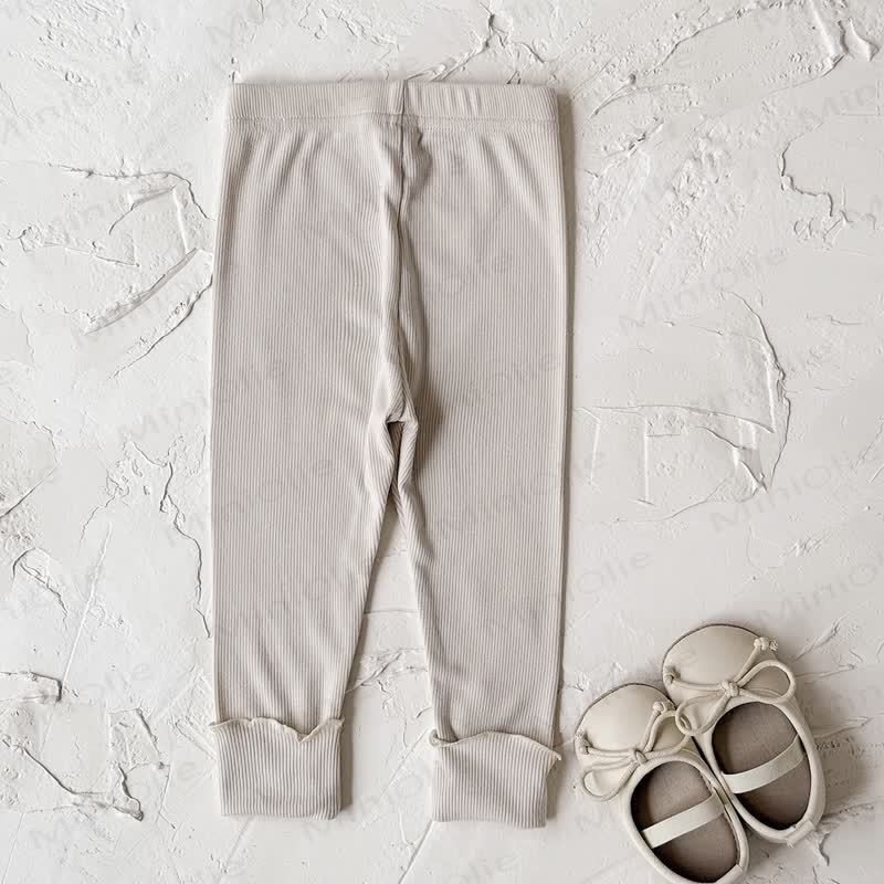 Baby Girl Bow Solid Color Leggings - image 9