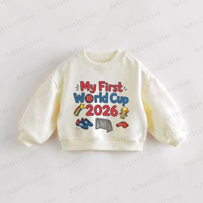 MY FIRST WORLD CUP 2026 Baby Toddler Cream Sweatshirt - Cream - 3-5T - image 1