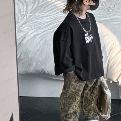 Kid Boy Leopard Print Jeans Pants - image 5