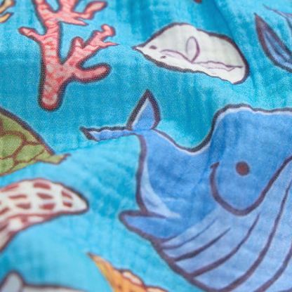 Baby Sea Animals Print Romper with Hat - image 8