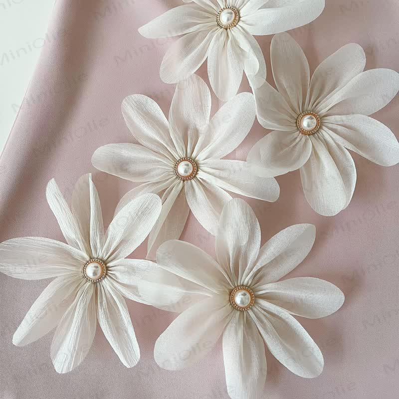 Toddler 3D Flower Sleeveless Graceful Dress - image 14