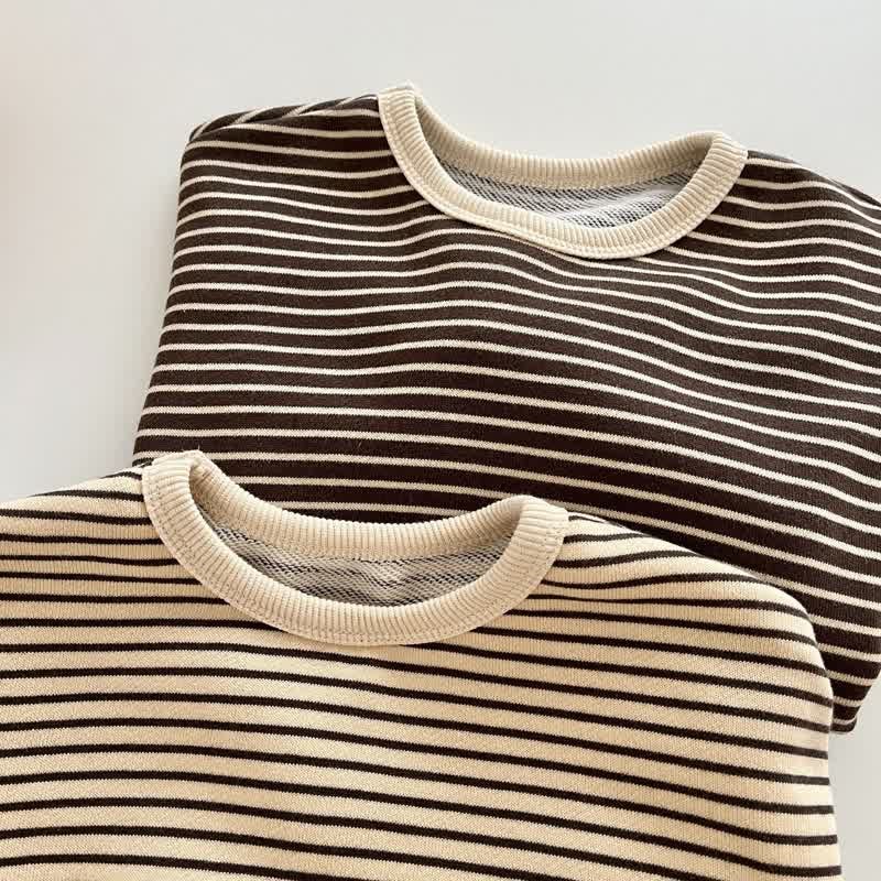 Baby Toddler Simple Striped Casual T-shirt - image 6